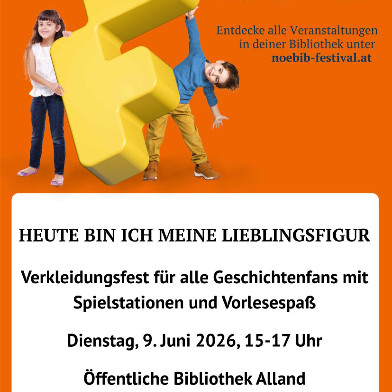Flyer: Bibliotheken Festival NÖ groß